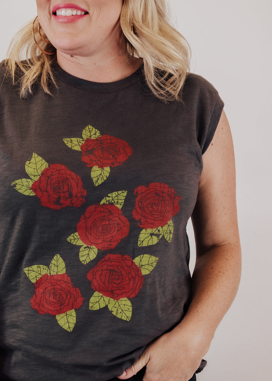 Rose Tank (S-XL) *CHARCOAL