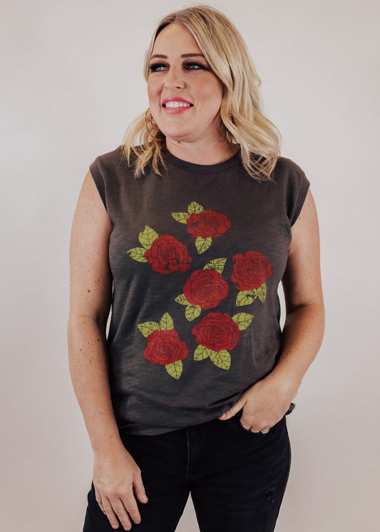 Rose Tank (S-XL) *CHARCOAL