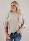 Kelly Oversized Top (CAN FIT XL) *MINERAL GREY