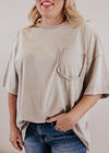 Kelly Oversized Top (CAN FIT XL) *MINERAL GREY