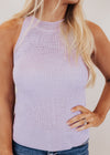 Skylar Knit Halter Top *LAVENDER