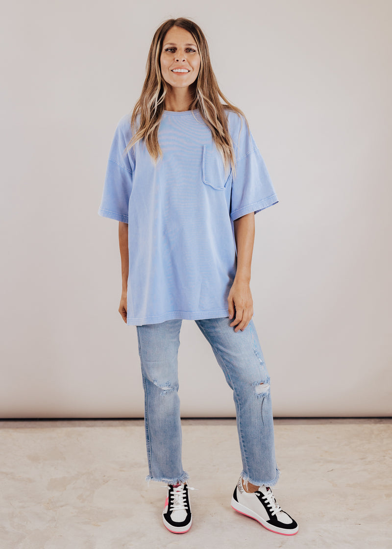 Kelly Oversized Top (CAN FIT XL) *PERIWINKLE