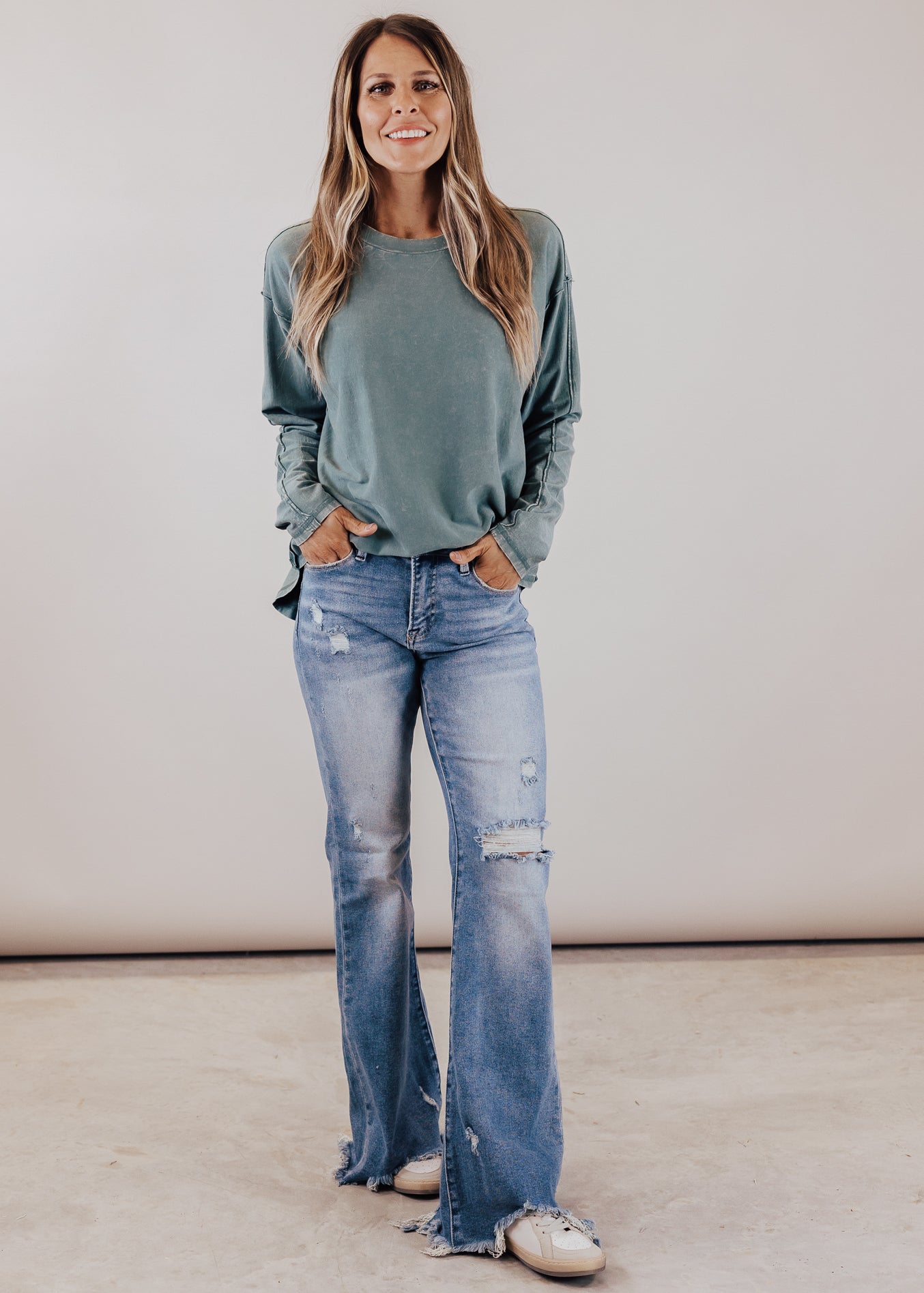 Ava Top (CAN FIT XL) *MINERAL JUNIPER GREEN