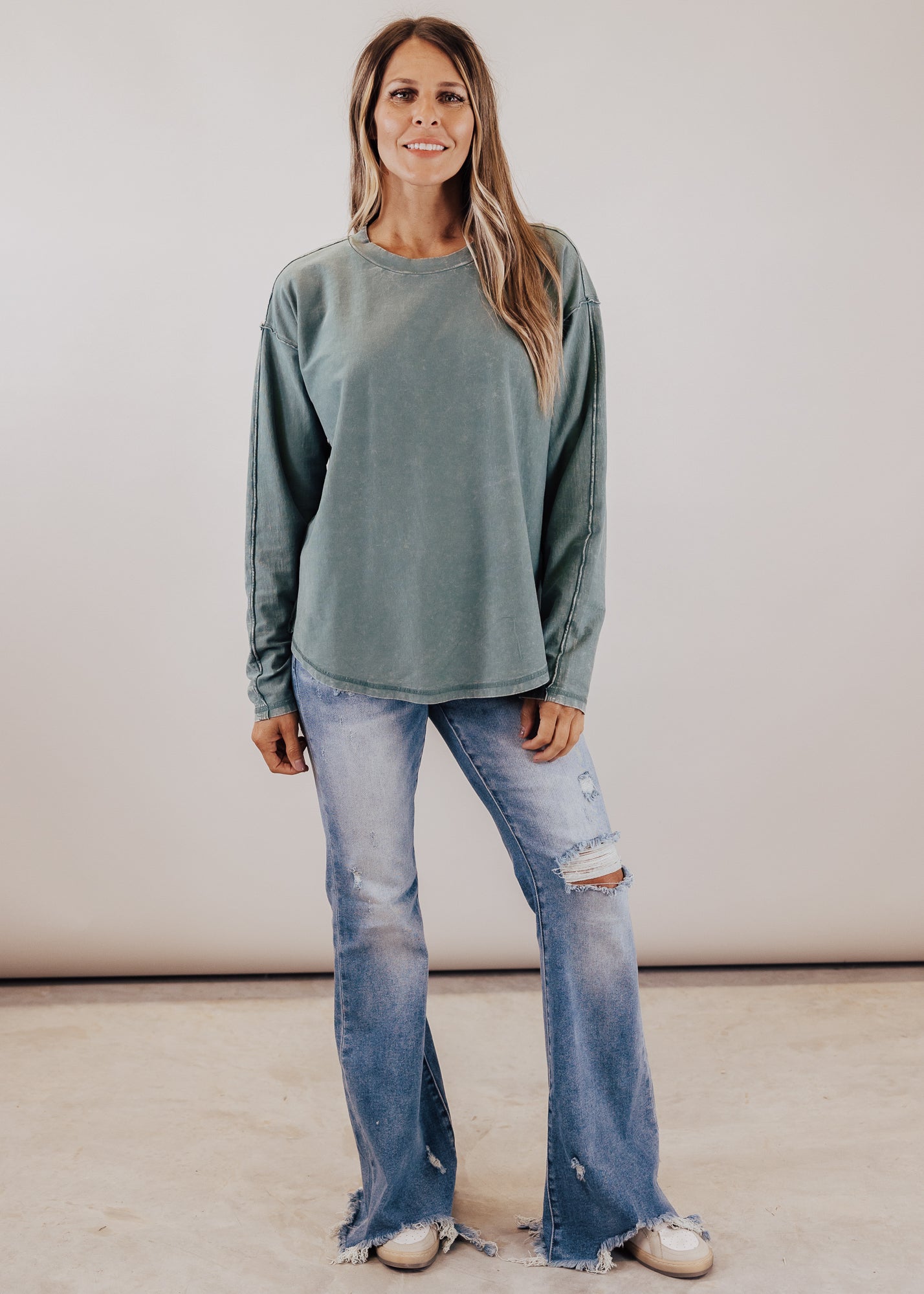Ava Top (CAN FIT XL) *MINERAL JUNIPER GREEN