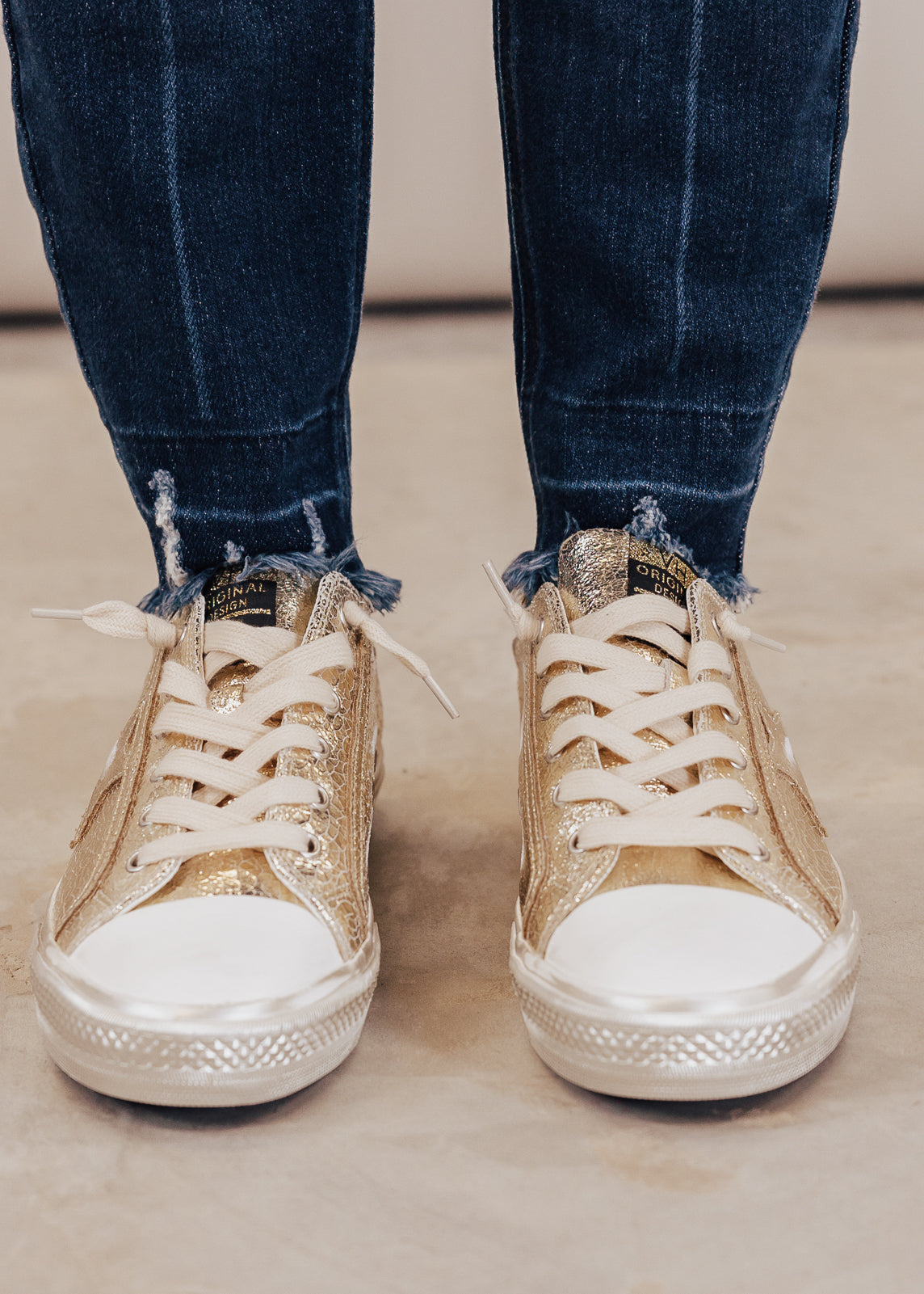 SIZE 6: Vintage Havana SHINE Shoe (6-11) *GOLD FOIL