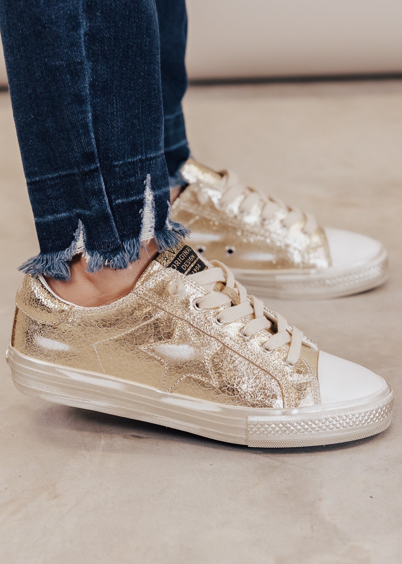 SIZE 6: Vintage Havana SHINE Shoe (6-11) *GOLD FOIL