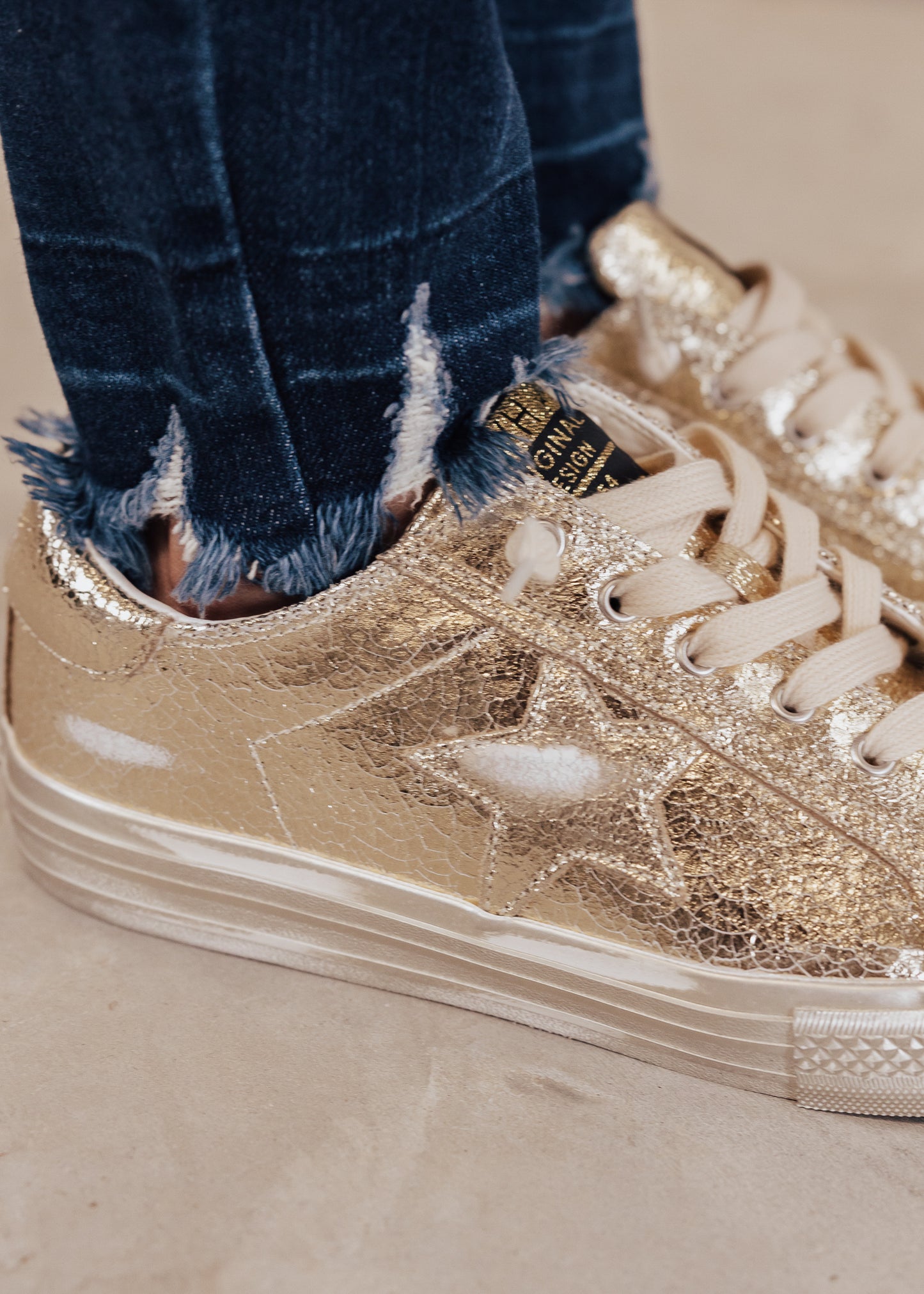 SIZE 6: Vintage Havana SHINE Shoe (6-11) *GOLD FOIL