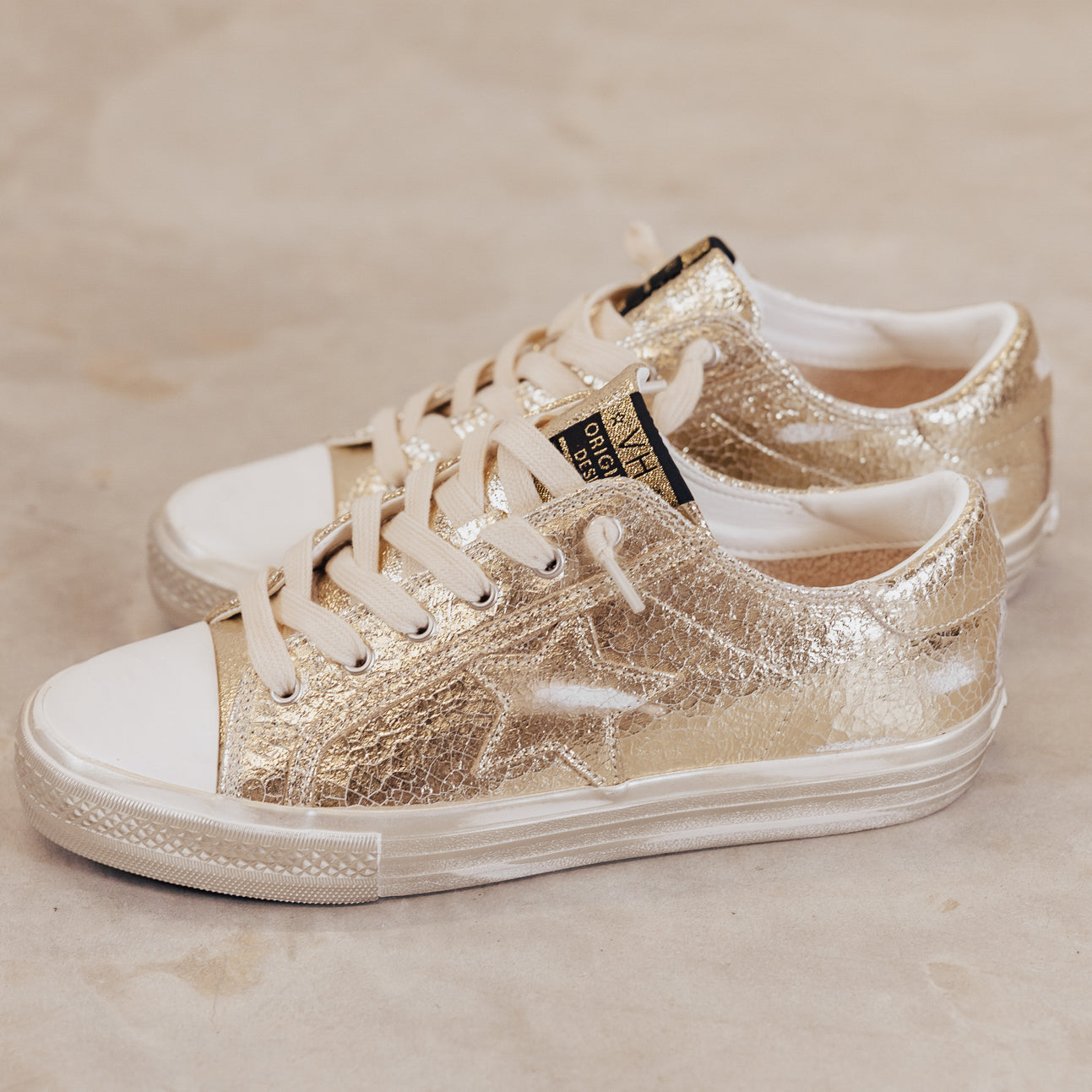 SIZE 6: Vintage Havana SHINE Shoe (6-11) *GOLD FOIL