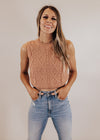 Cable Knit Crop Top *CLAY