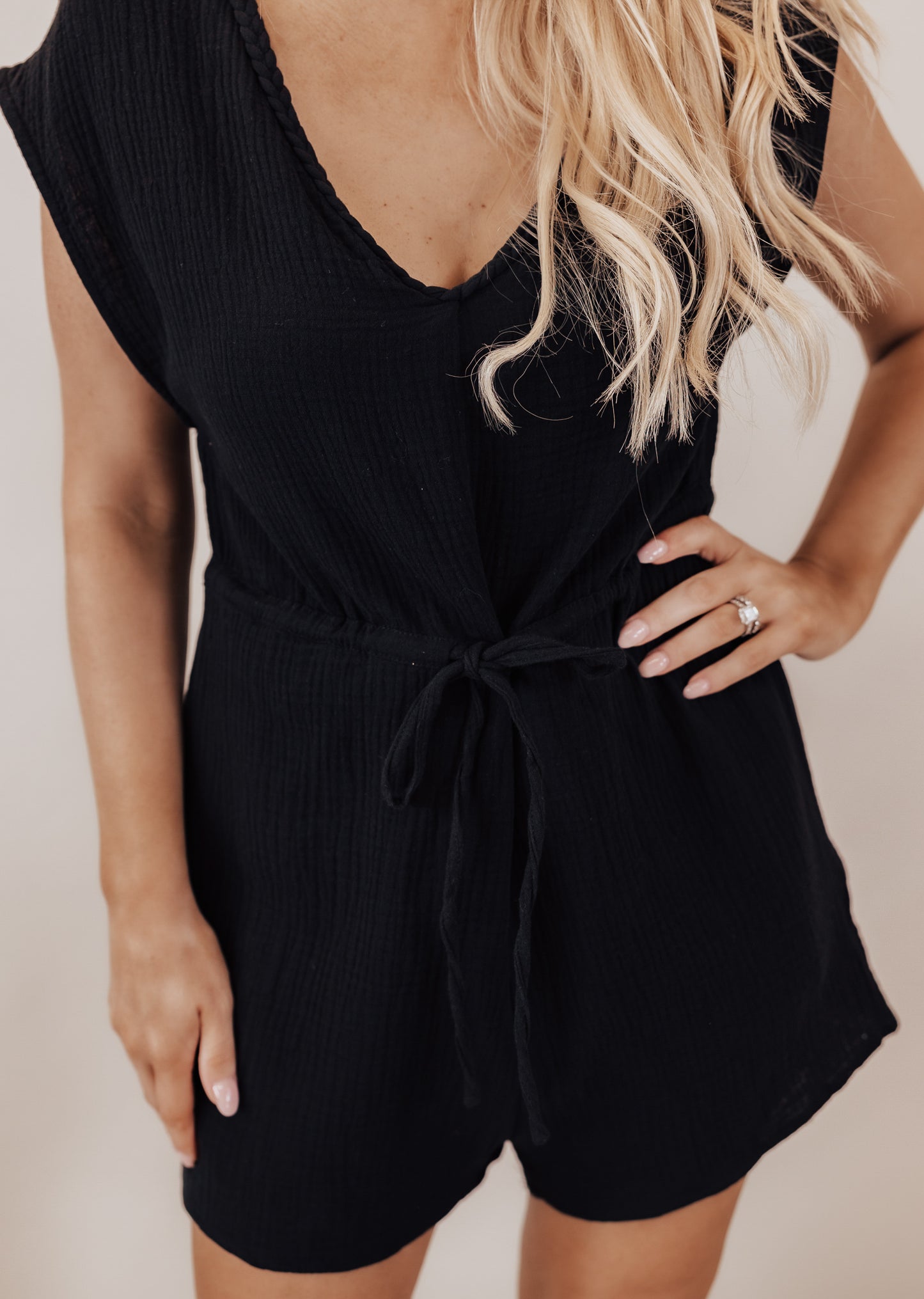 Mandy Romper *BLACK