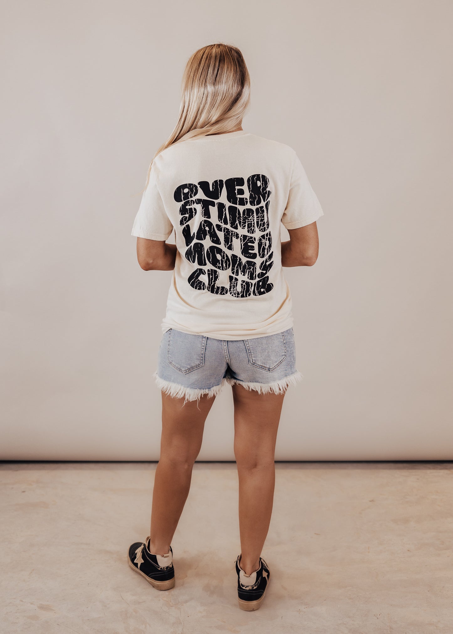 PRE-ORDER: Overstimulated Mom Tee *Ivory (S-3X)