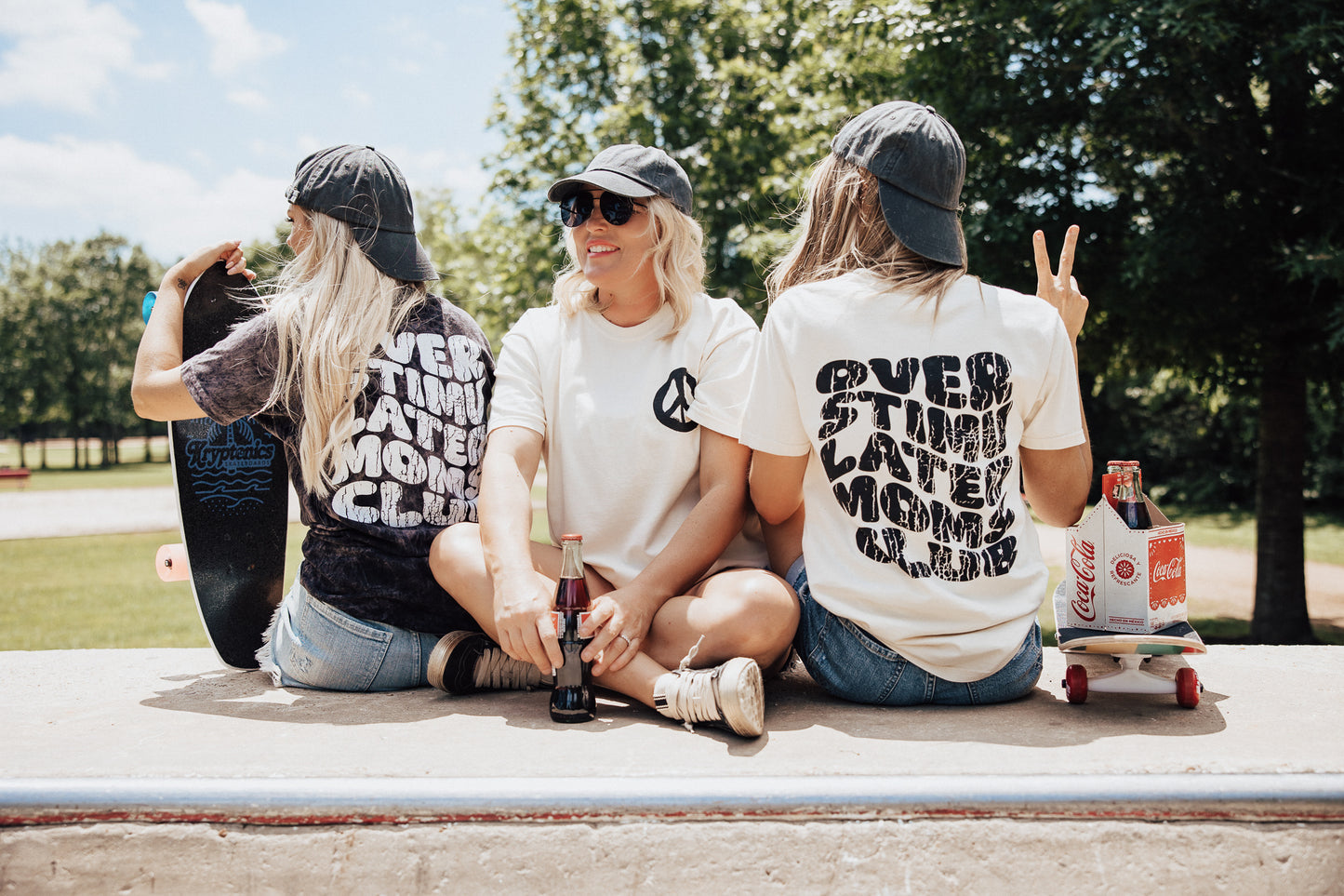 PRE-ORDER: Overstimulated Mom Tee *Ivory (S-3X)