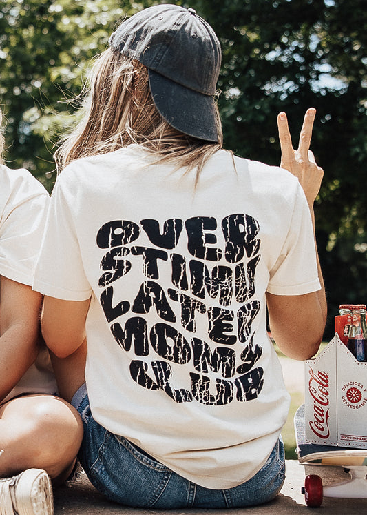 PRE-ORDER: Overstimulated Mom Tee *Ivory (S-3X)