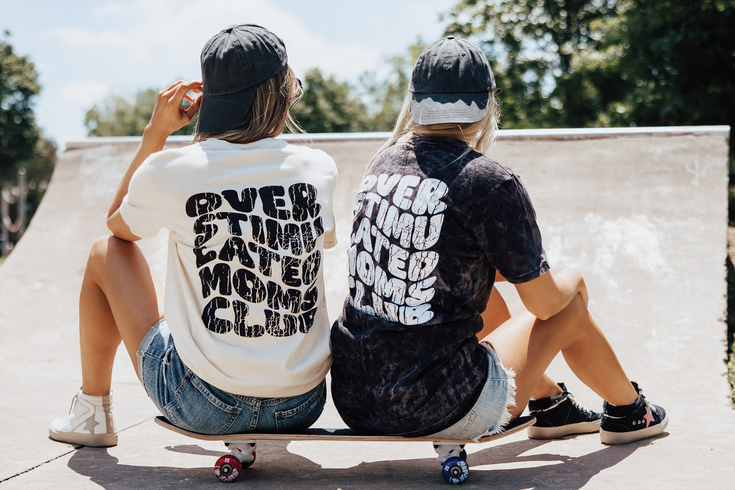 PRE-ORDER: Overstimulated Mom Tee *Vintage Cloud Black (S-3X)