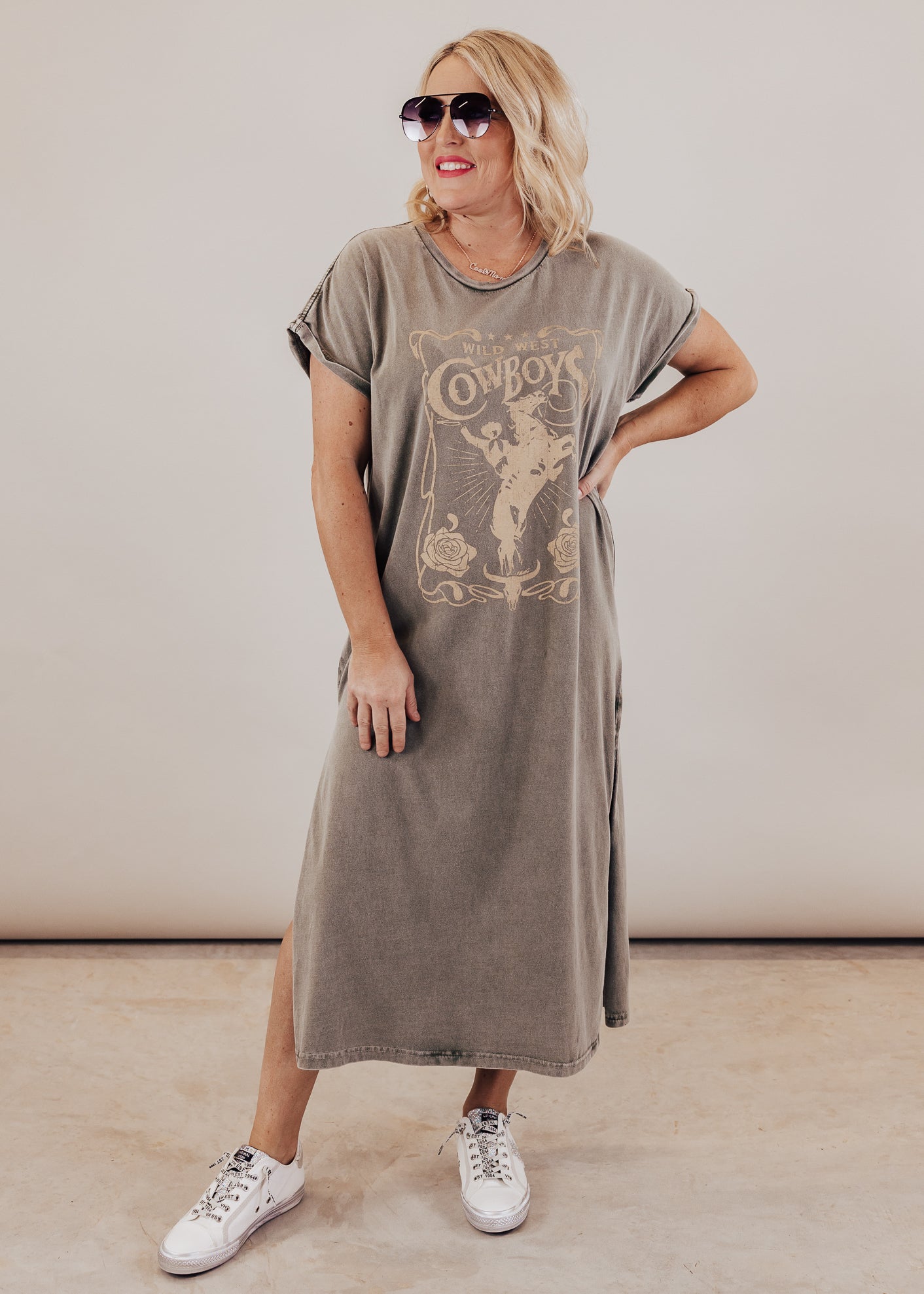 #36 Wild West Cowboys Dress *OLIVE