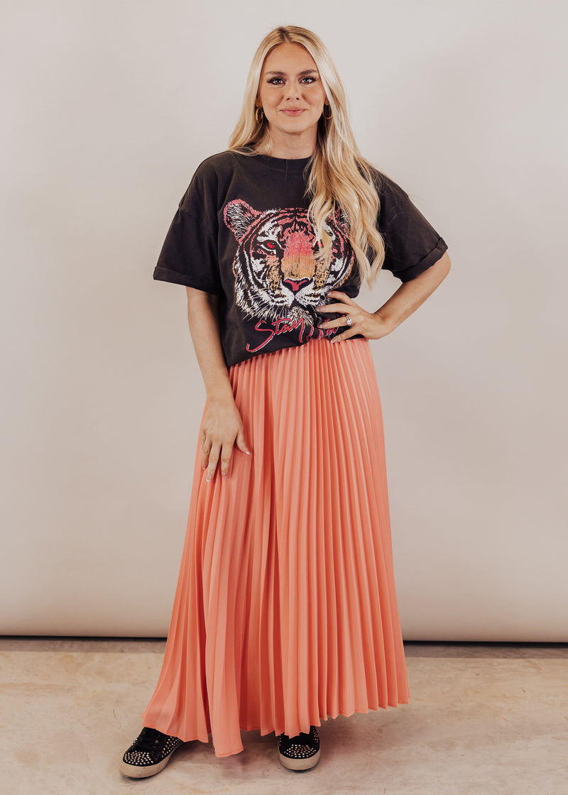 Girl Dangerous Stay Wild Tiger Tee Large