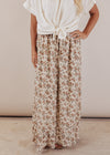 Magnolia Cream/Rust Floral Skirt (S-2X)