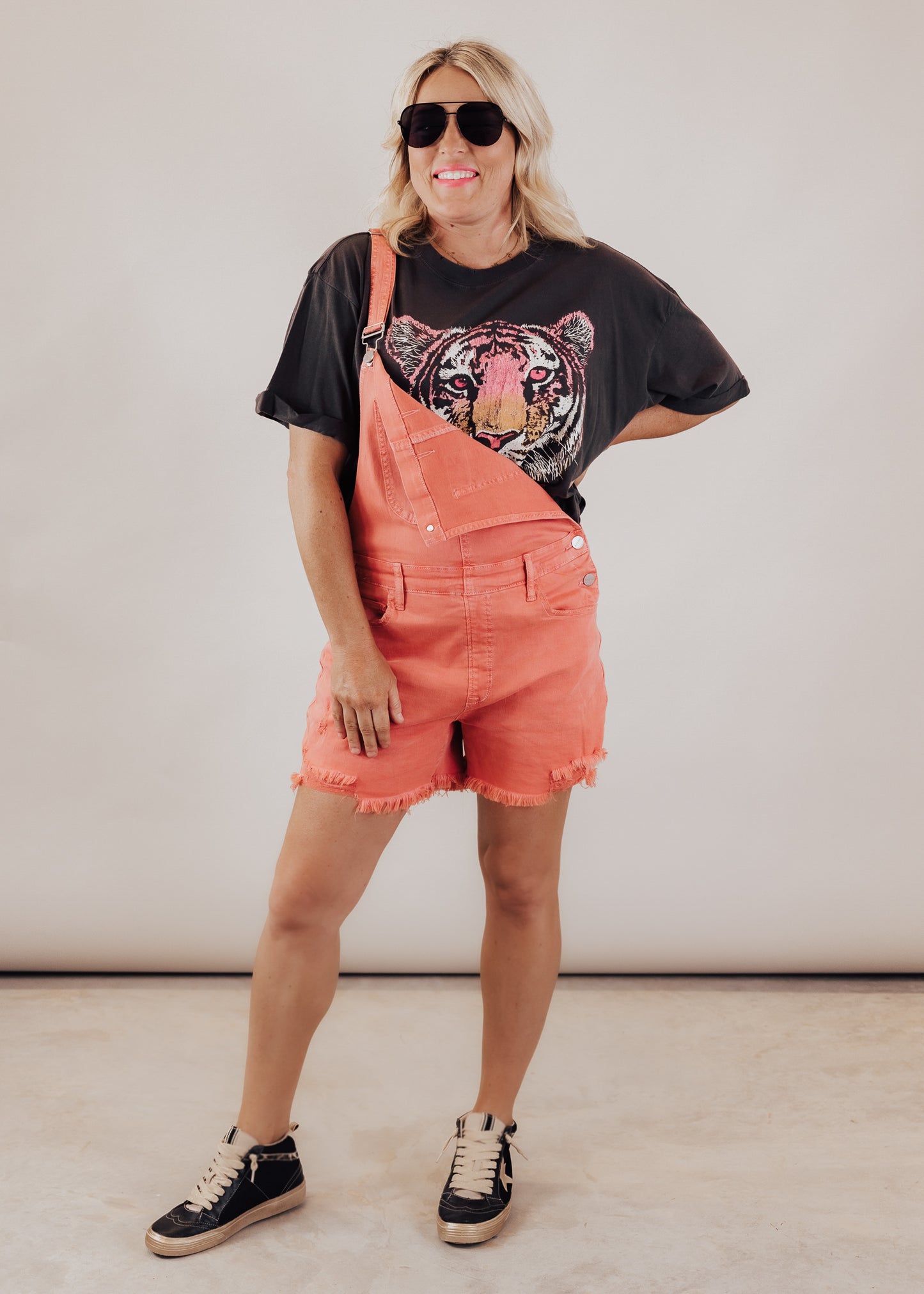 SMALL: Risen Fitted Overalls (S-XL) *VINTAGE RED