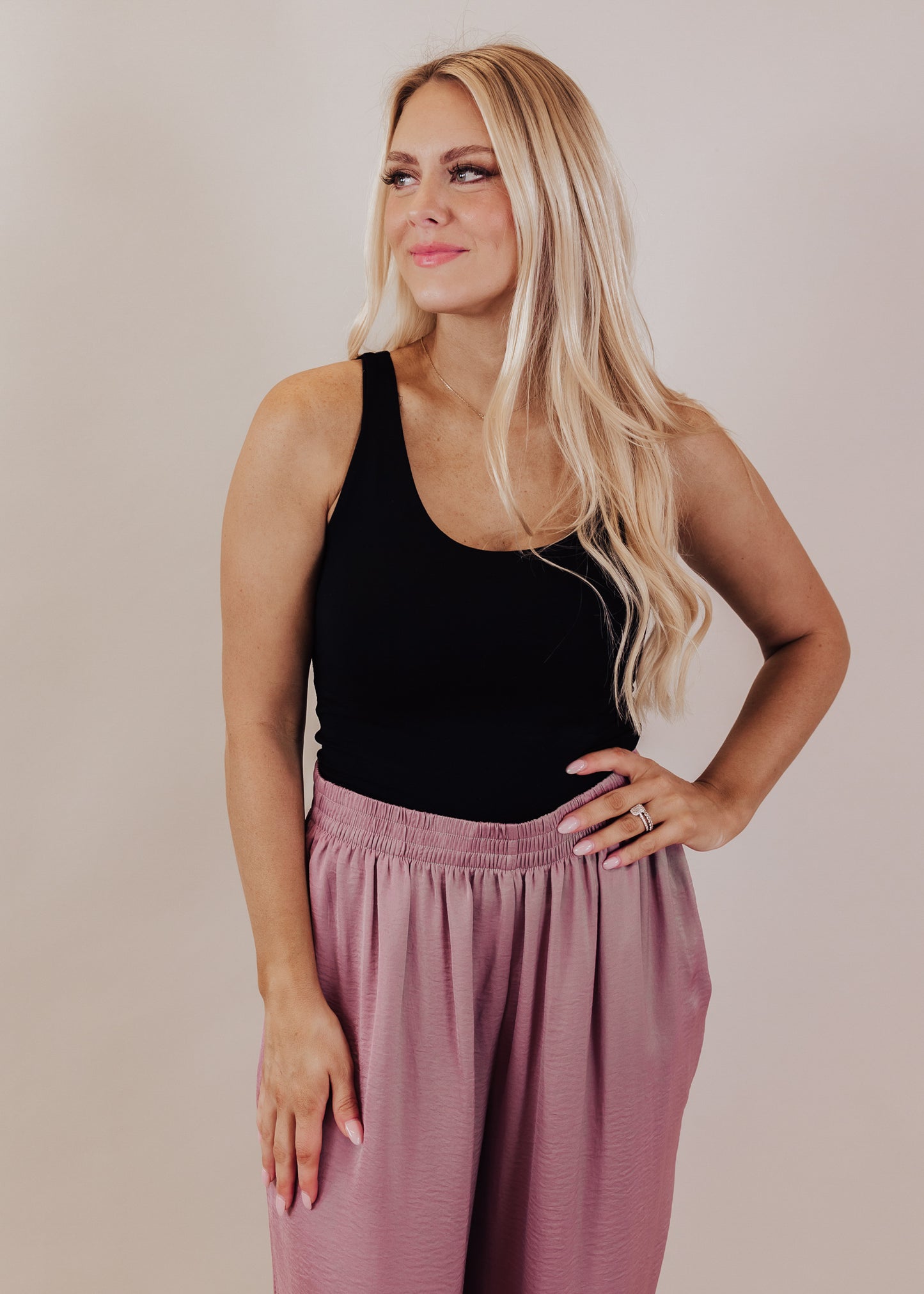 3X: Kristy Silky Pants (S-3X) *PURPLE MAUVE