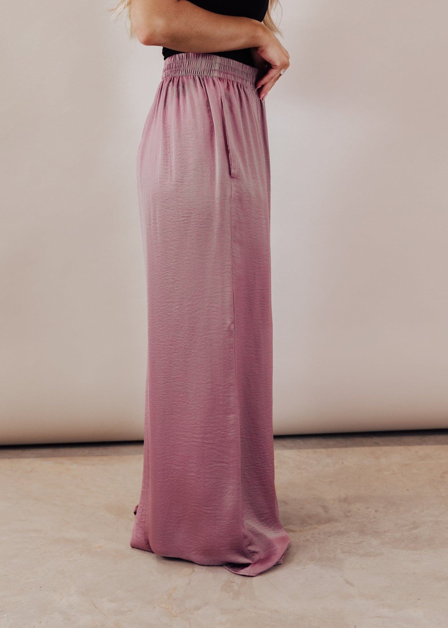 3X: Kristy Silky Pants (S-3X) *PURPLE MAUVE