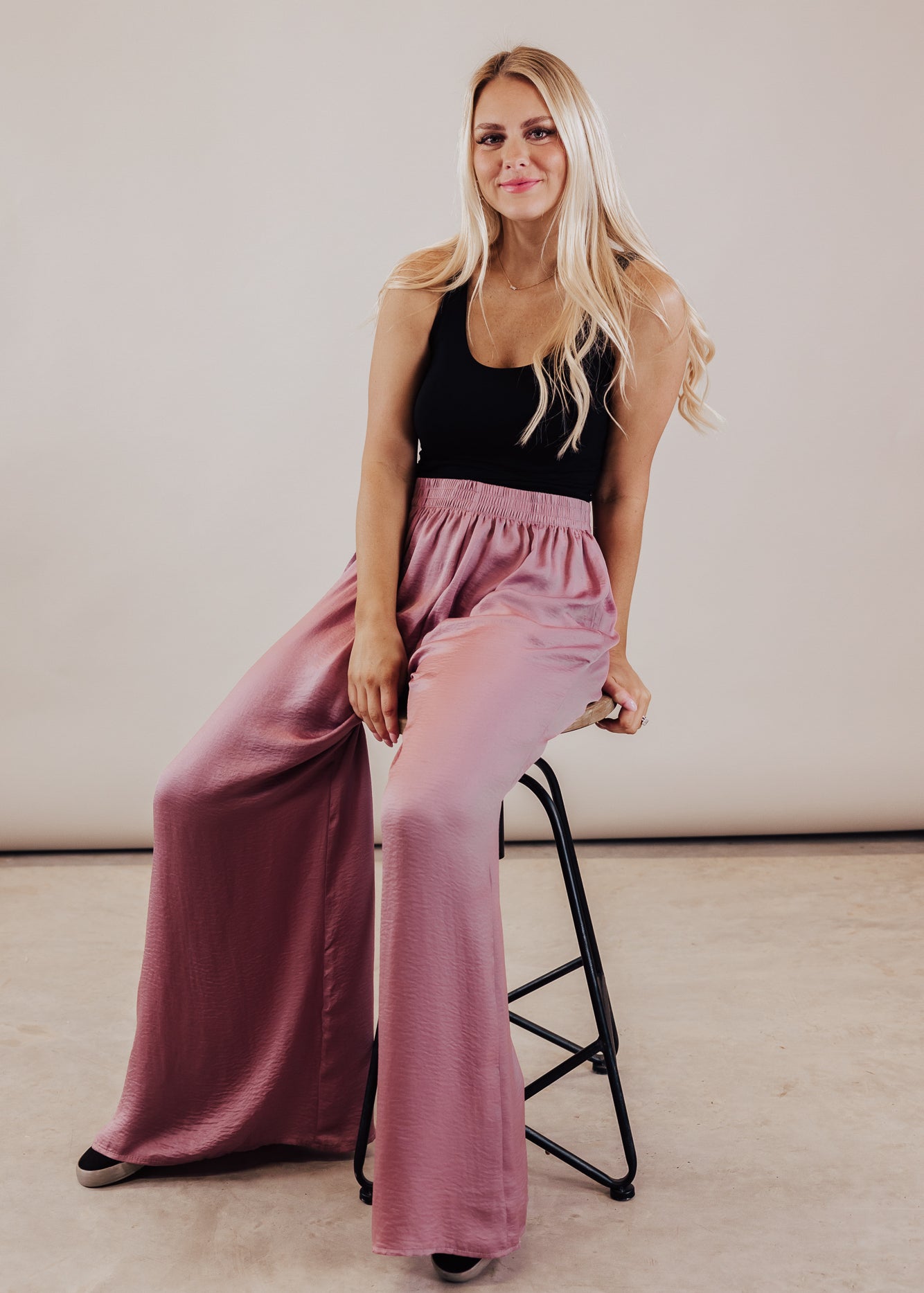 3X: Kristy Silky Pants (S-3X) *PURPLE MAUVE