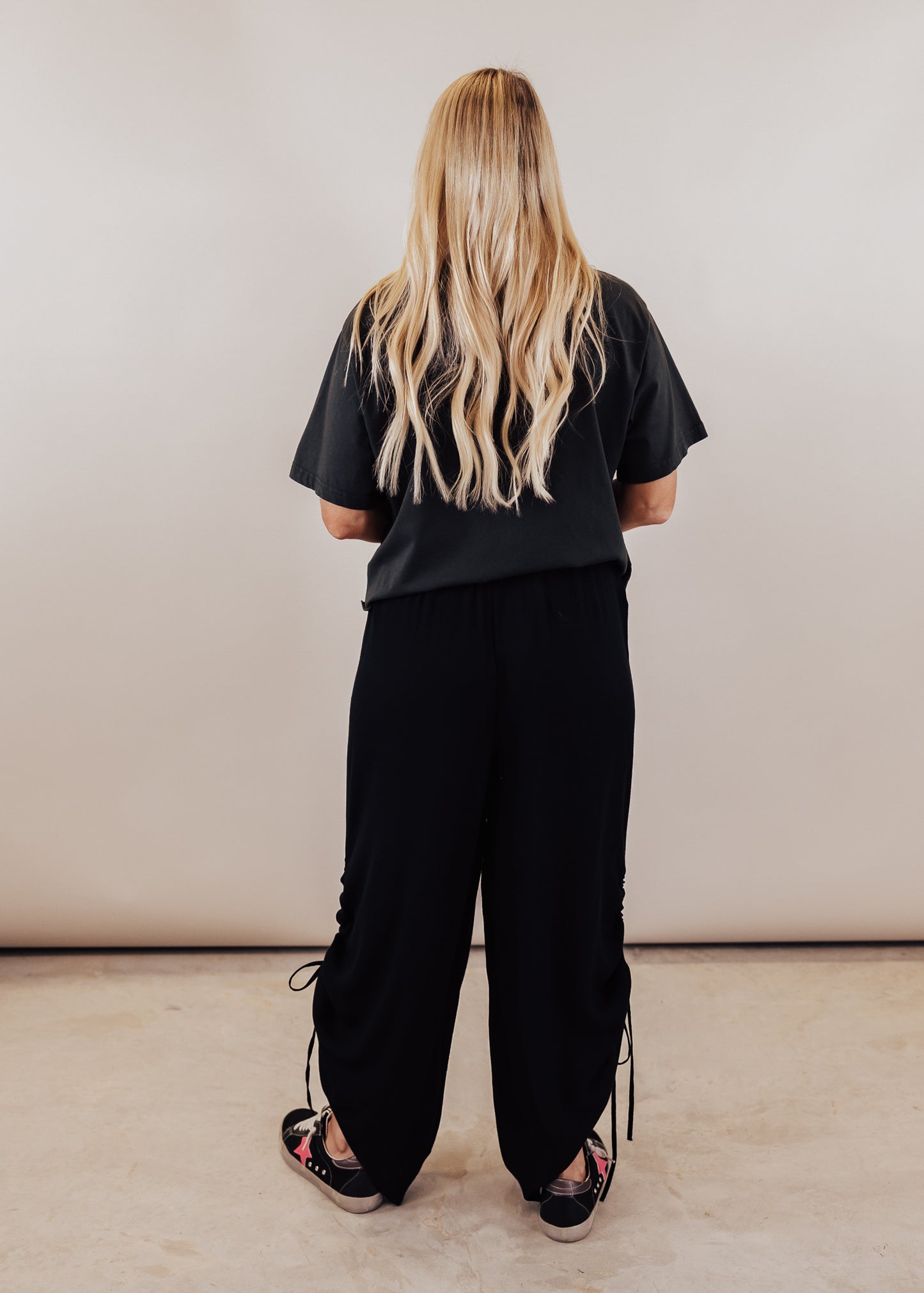 Side Cinch Pants (S-3X) *BLACK