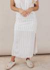 Ivory Stripe Skirt