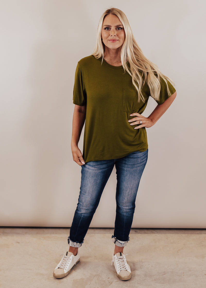 Francis Basic Pocket Top *FOREST GREEN