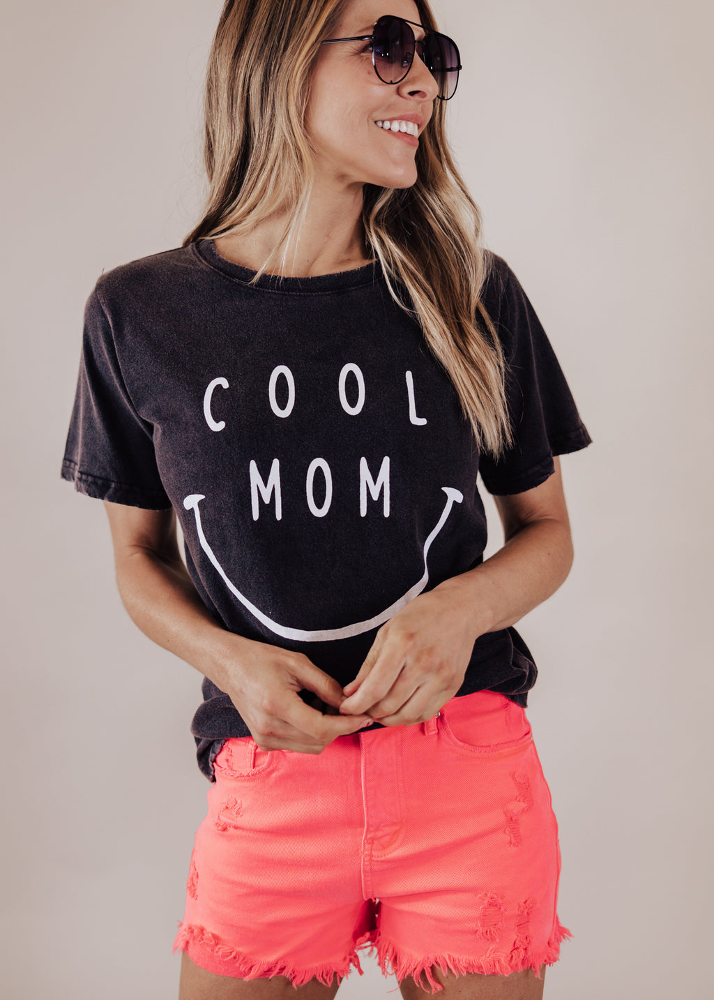SMALL: #37 Happy Cool Mom *VINTAGE BLACK