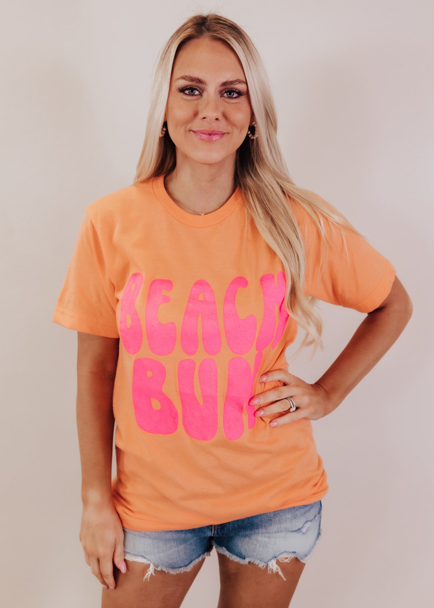 S, XL, 2X, 3X: Beach Bum Tee *Cantaloupe (S-3X)