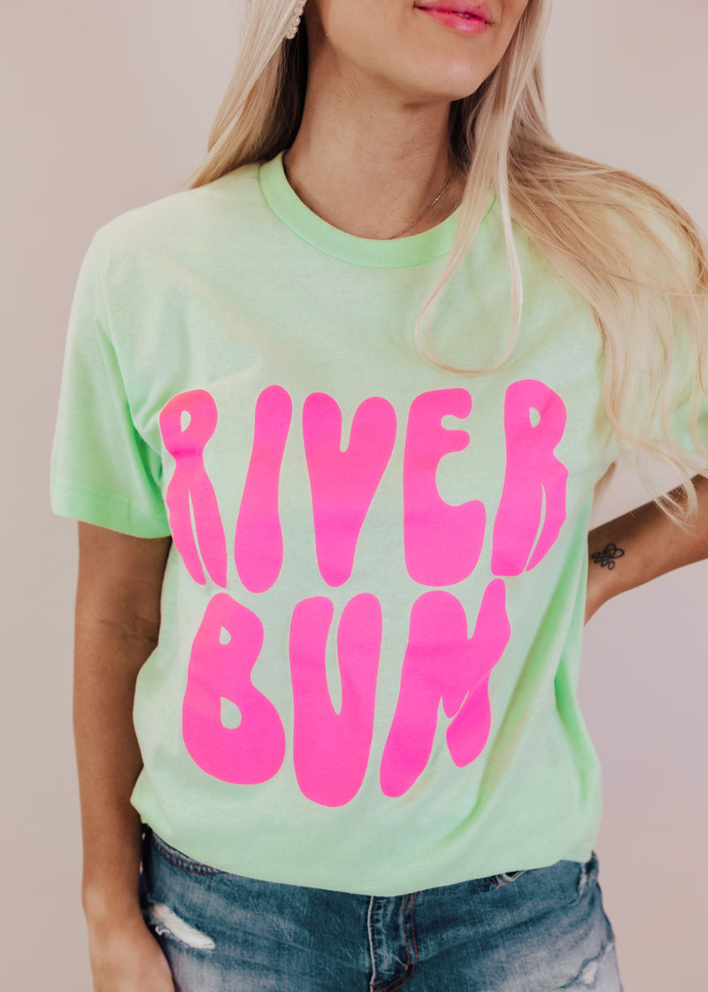 PRE-ORDER: River Bum Tee *Neon Mint (S-3X)