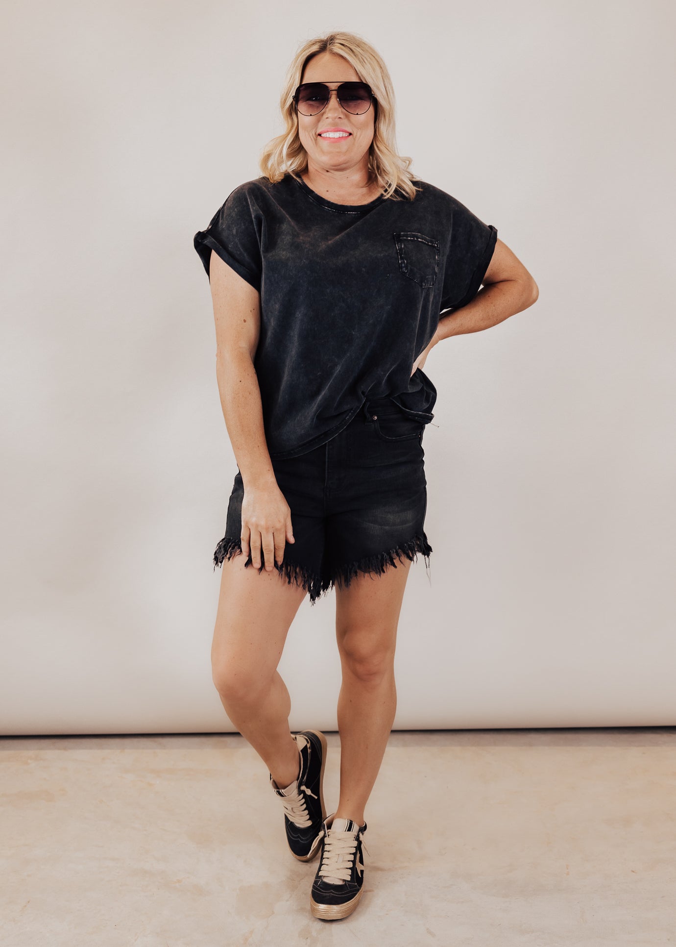 Milo Top *ACID BLACK