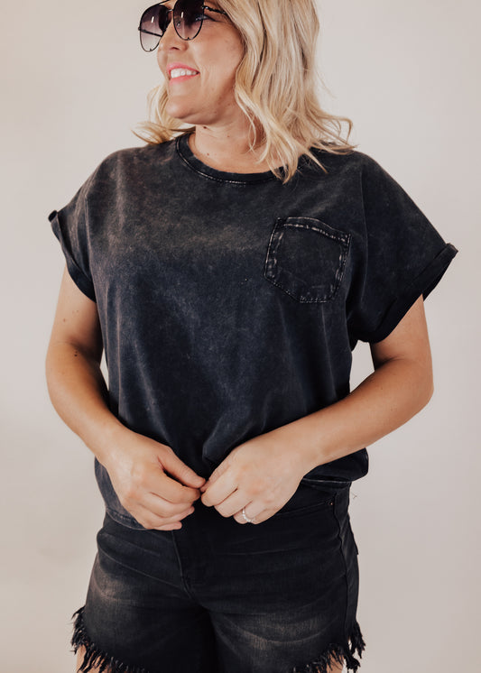 Milo Top *ACID BLACK