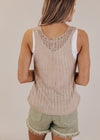 Mary Ann Knit Tank *TAUPE