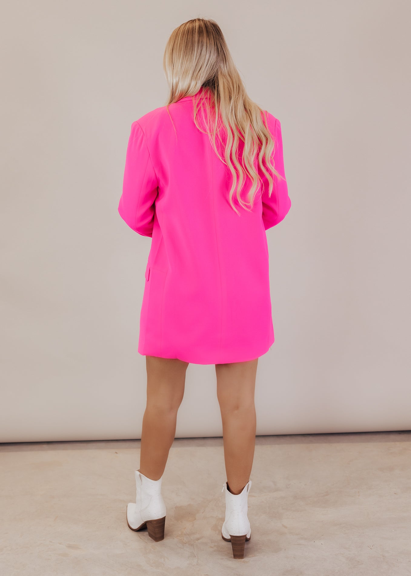 Ultra Pink With Leopard Lining Blazer (S-3X)