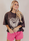 #54 Oversized Free Bird Distressed Top (CAN FIT XL) *MINERAL BLACK