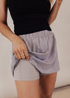 SMALL: Athletic Skirt/Biker Shorts *SLATE