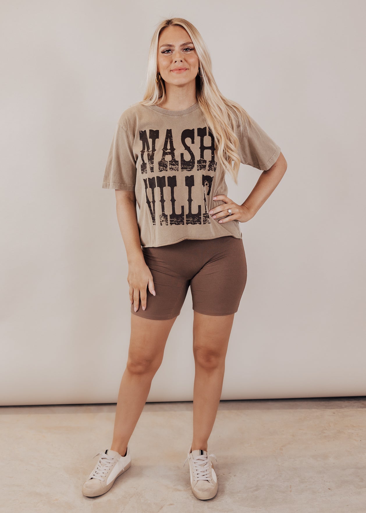 Rib Fitted Romper *MOCHA