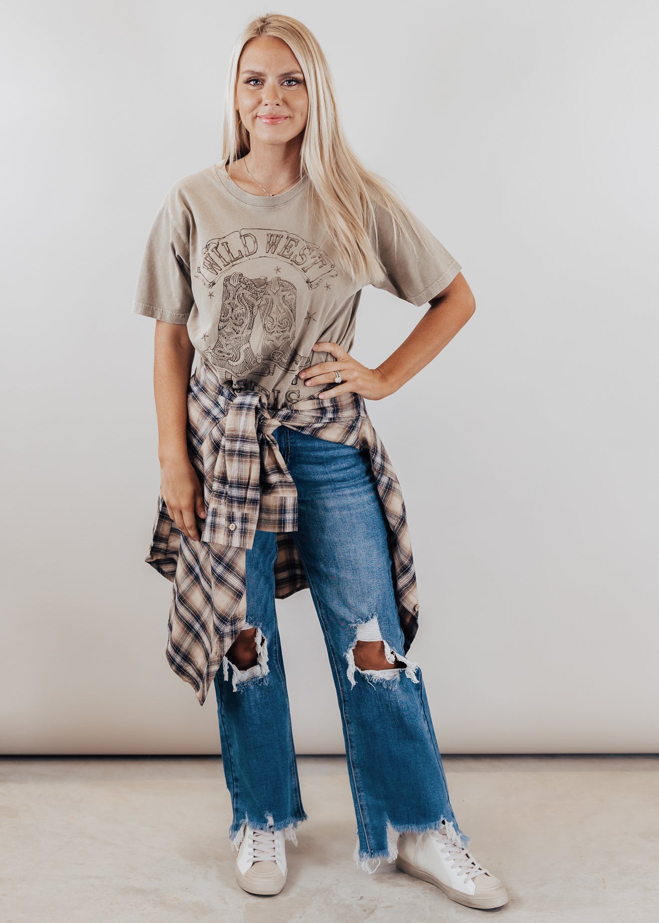 #83 Wild West Crop Top *MOCHA