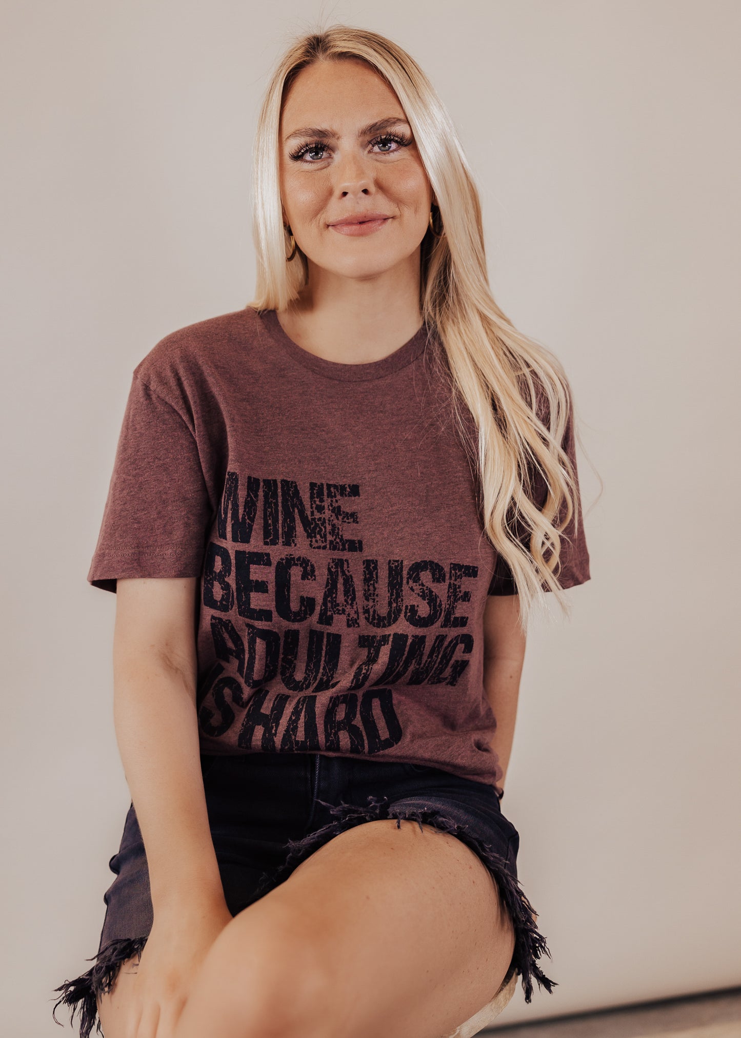 3X: Wine Because Adulting *Vintage Burgundy (S-3X)