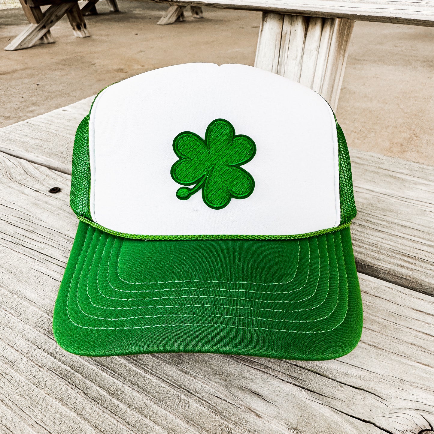 Shamrock Patch Trucker Hat *3 COLORS