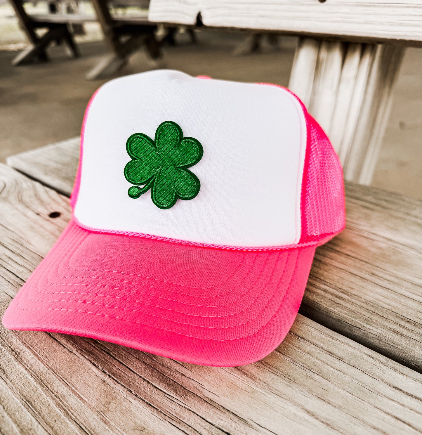 Shamrock Patch Trucker Hat *3 COLORS