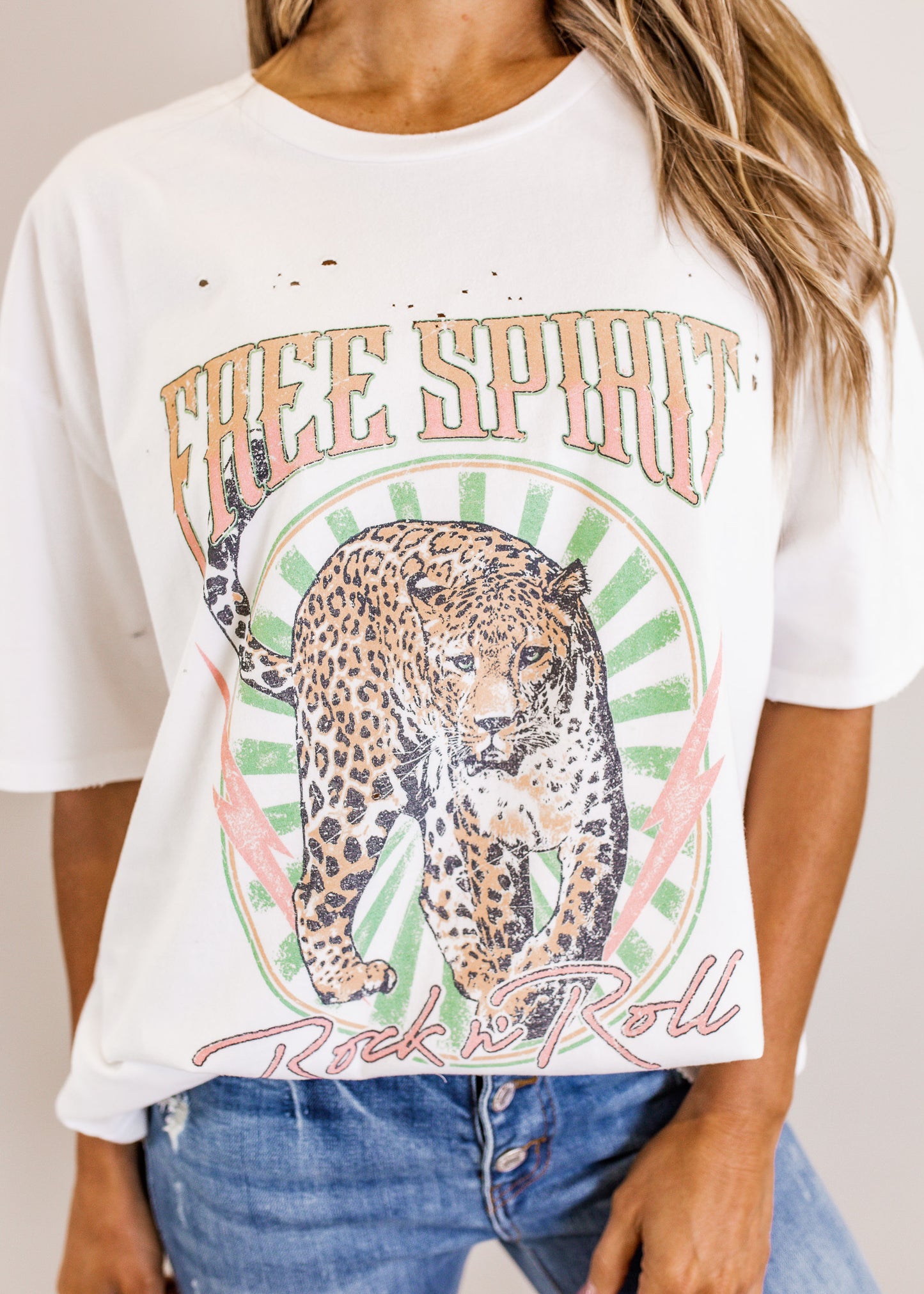 #99 Oversized Free Spirit Top (CAN FIT XL) *WHITE