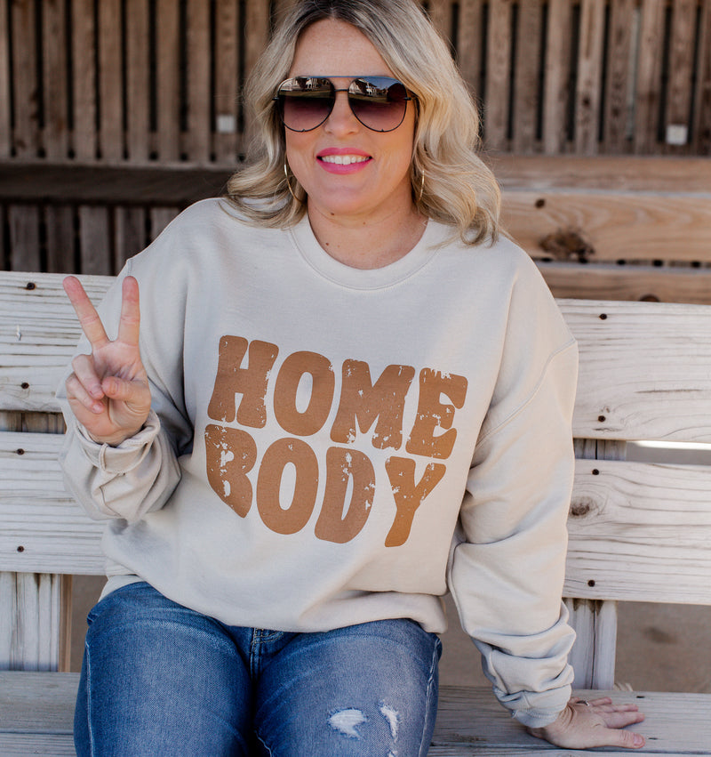 PRE-ORDER: Homebody Sweatshirt *Sand (S-3X)