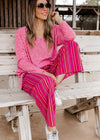 Pink Multi Stripe Pants