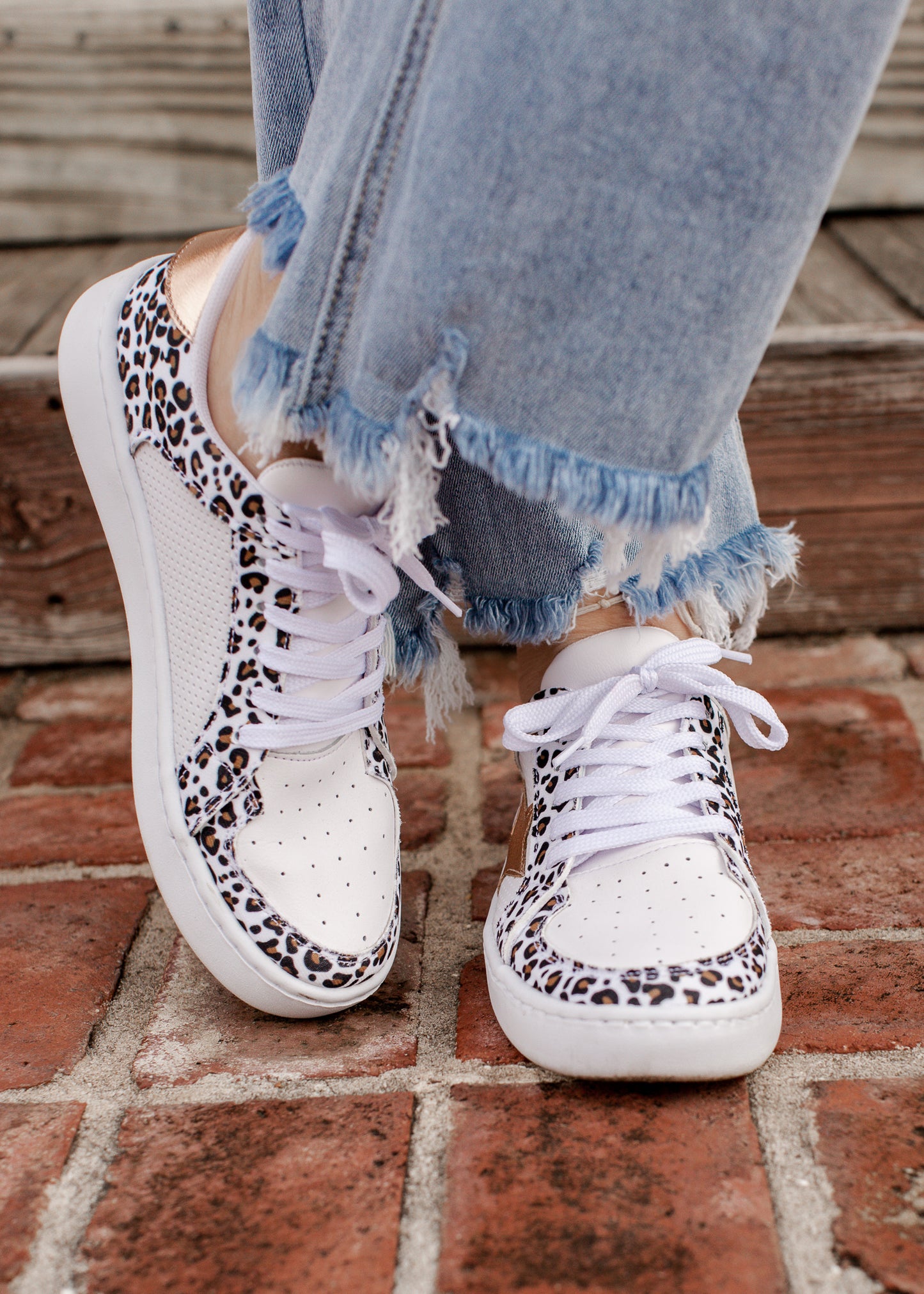 Makers Shoe MIEL (6-10) LEOPARD WHITE