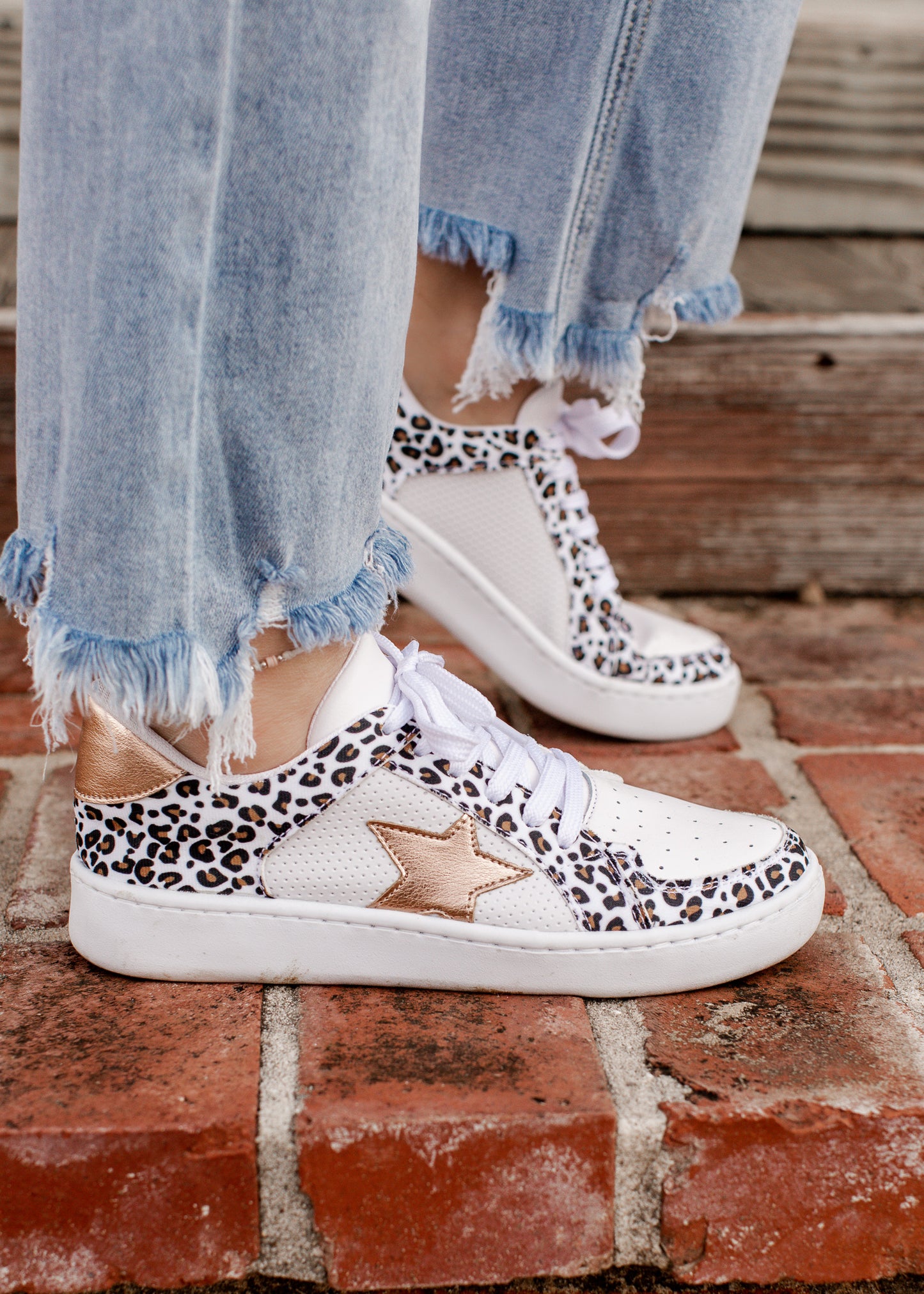 Makers Shoe MIEL (6-10) LEOPARD WHITE