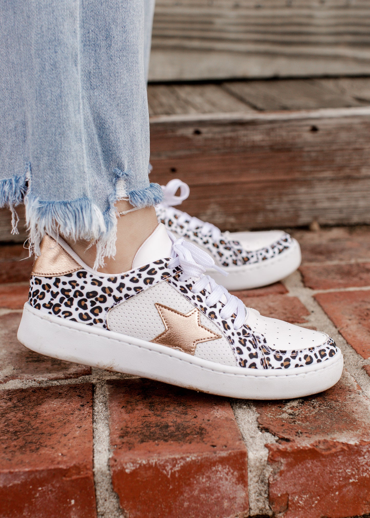Makers Shoe MIEL (6-10) LEOPARD WHITE