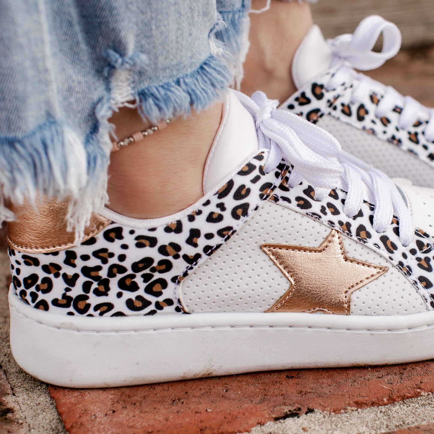 Makers Shoe MIEL (6-10) LEOPARD WHITE