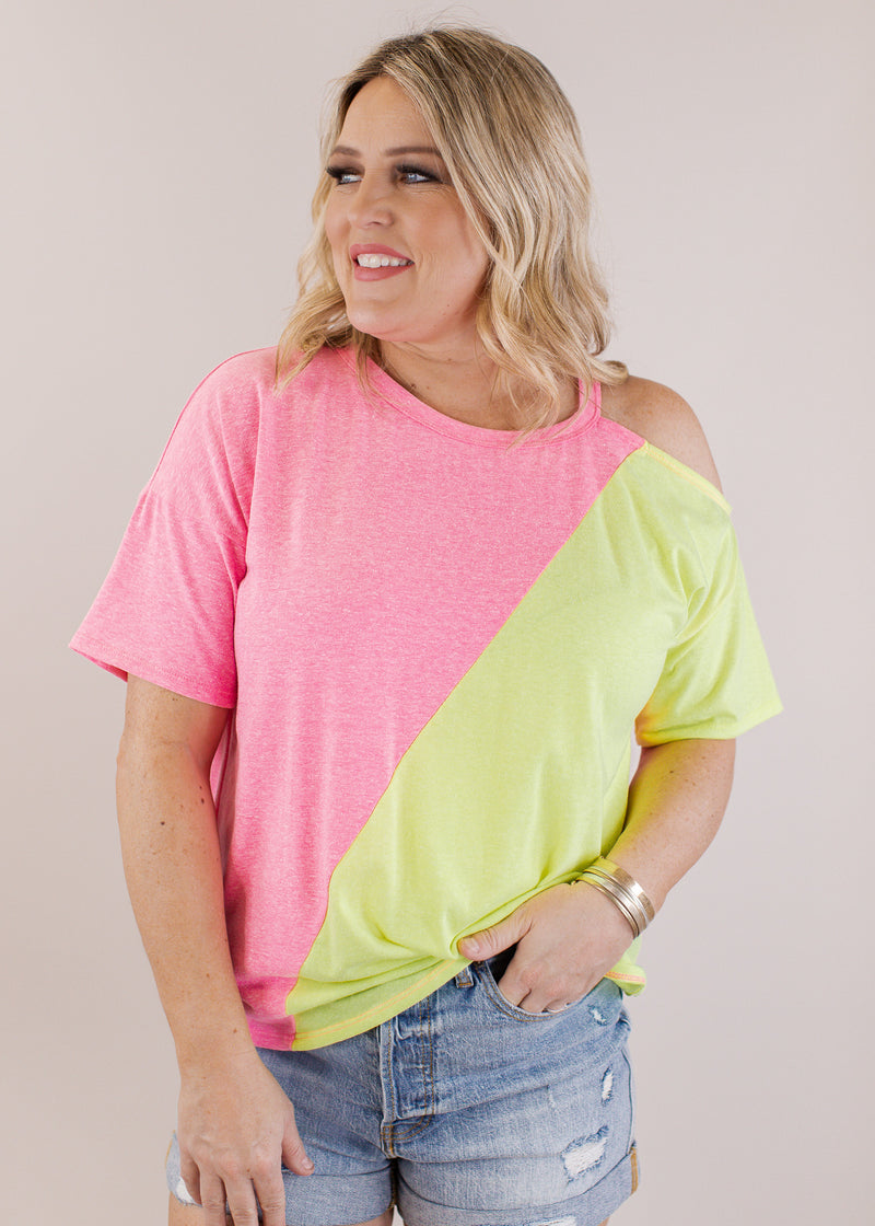 Neon Pink/Yellow Top (S-XL)